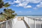 Beach walkway ramp is conveniently located on the south end of the building